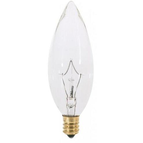 Lumos Incandescent BA9 1/2 Candelabra E12 25 watt 120V 2700K Light Bulb