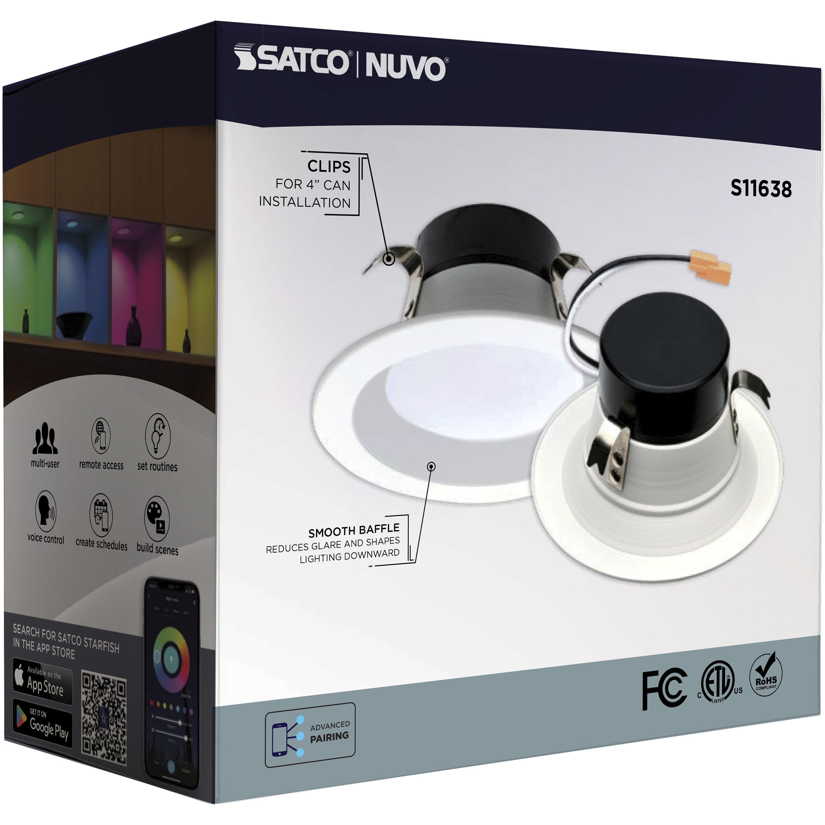 Starfish Integrated LED White Recessed