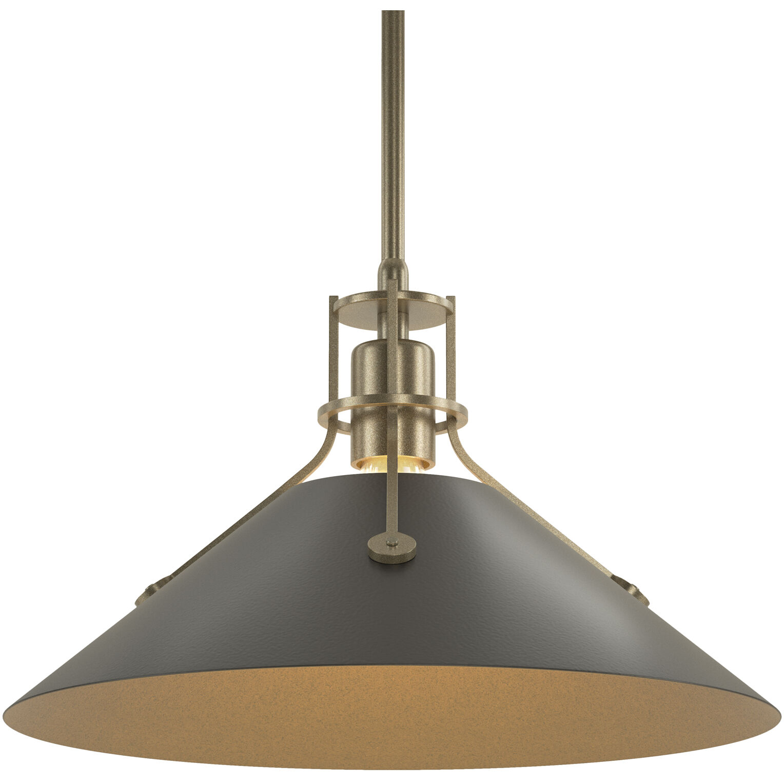 Henry 1 Light 14.4 inch Soft Gold and Black Mini Pendant Ceiling Light, Medium - Open Box