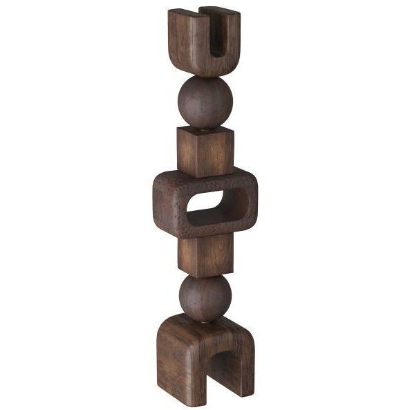 Bakari Walnut Stain Sculpture