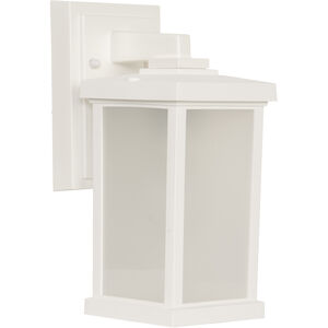 Resilience Lanterns 1 Light 11 inch Textured White Outdoor Wall Lantern in Textured Matte White