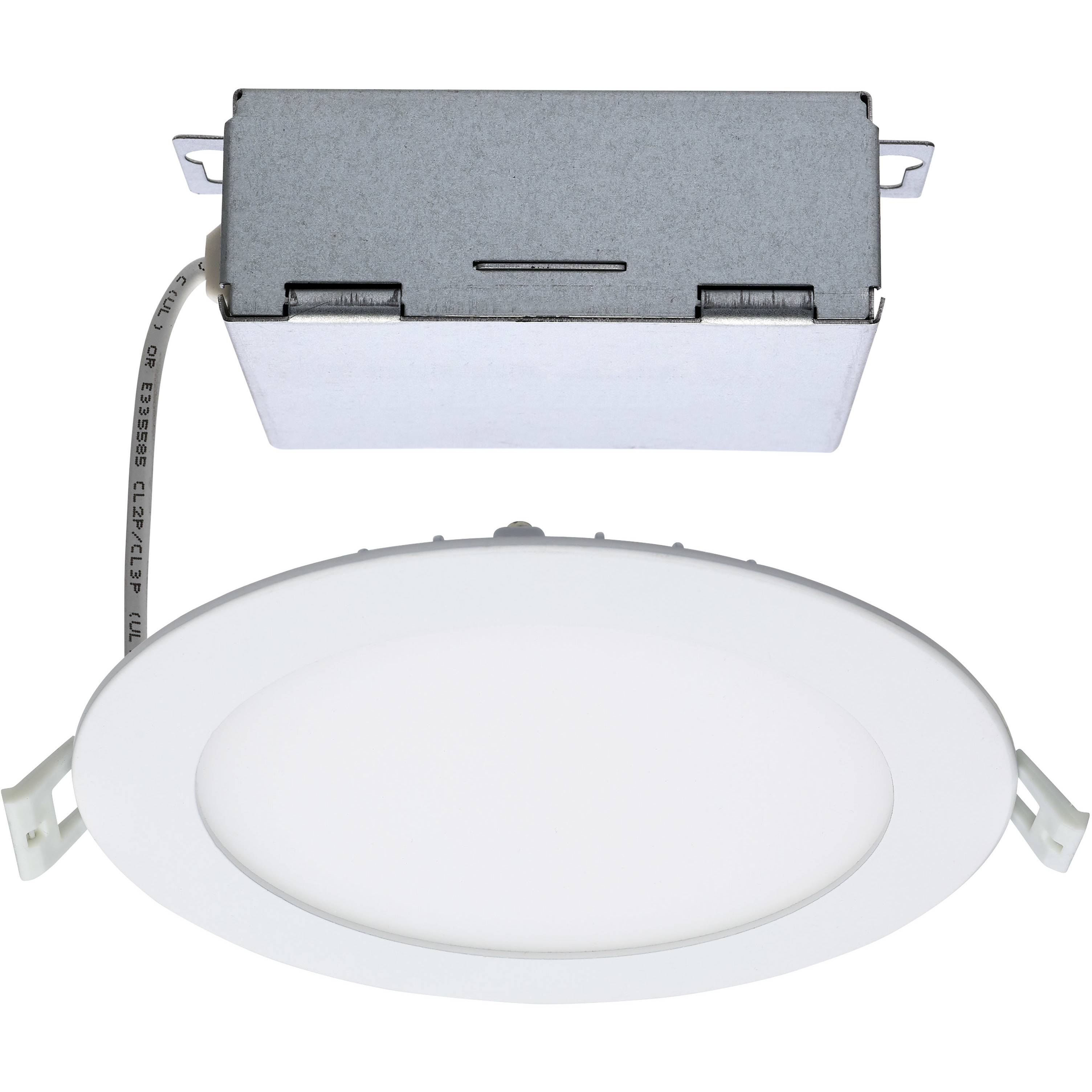 Edgewood White Recessed, Direct Wire