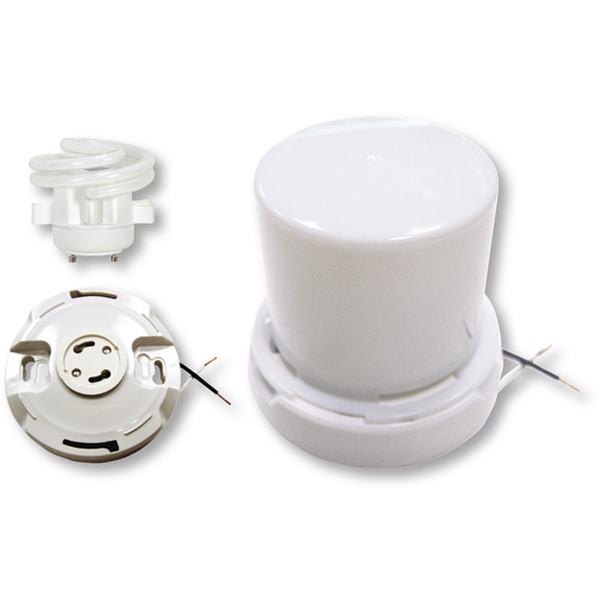 Heartland 1 Light 4.75 inch White Fluorescent Ceiling Fixtures Ceiling Light